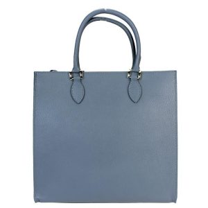 LARGE SQUARE LEATHER HANDBAG