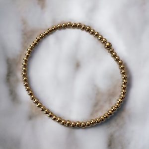 14K gold filled  3mm Ball Bangle