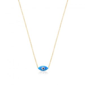 BLUE OPAL EYE NECKLACE
