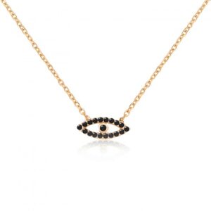 BLACK EVIL EYE NECKLACE