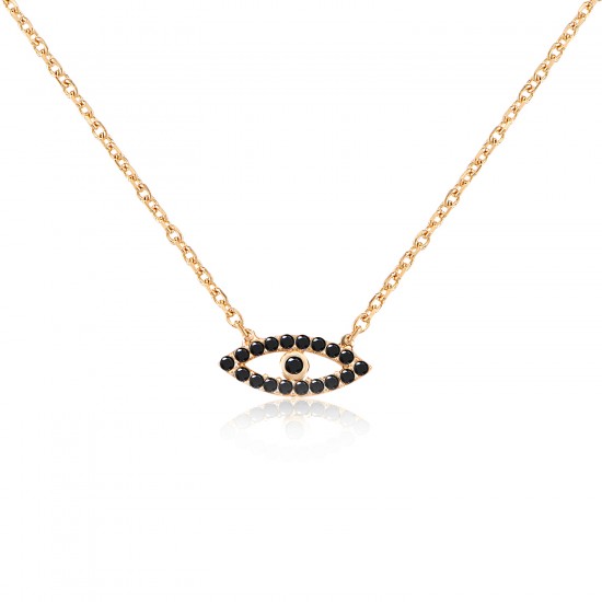 BLACK EVIL EYE NECKLACE