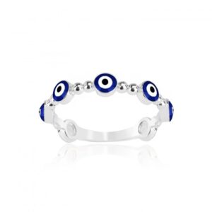 BLUE EYE ENAMEL RING
