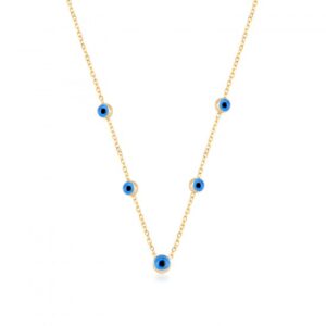 EVIL EYE NECKLACE GOLD PLATED