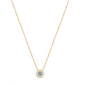 ROUND EYE ENAMEL NECKLACE