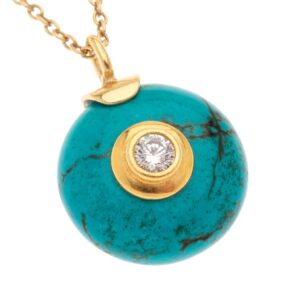 STERLING SILVER CHAIN  NECKLACE WITH STONE