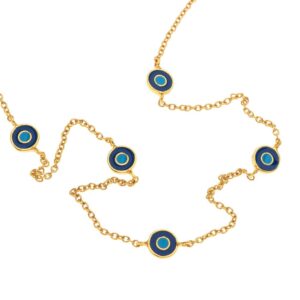STERLING SILVER EVIL EYE NECKLACE