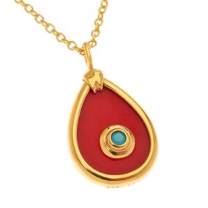 STERLING SILVER TEAR PENDANT CHAIN