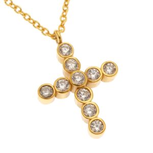 Sterling silver cross necklace