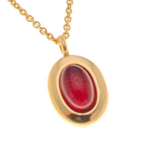 Sterling silver crystal pendant chain necklace
