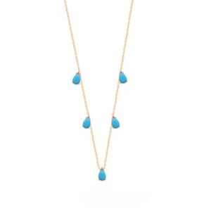TURQUOISE ZIRGON NECKLACE