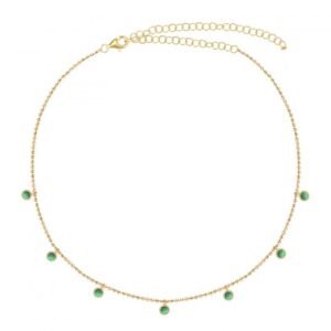 GREEN ZIRGON NECKLACE