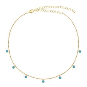 BLUE TOPAZ ZIRGON NECKLACE