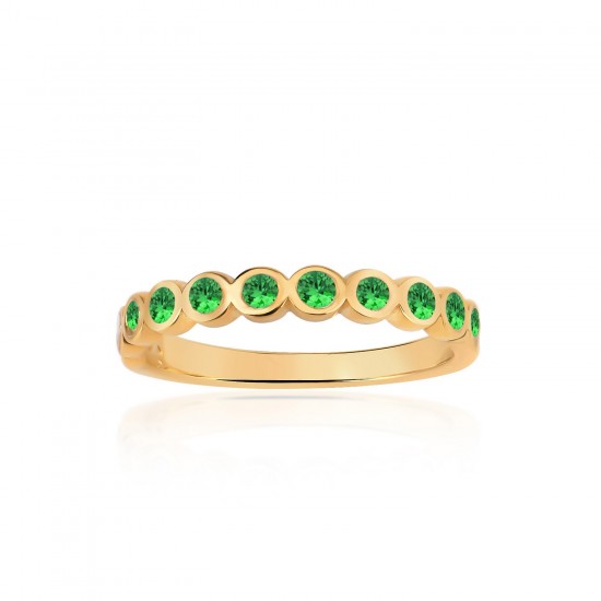 GREEN ZIRGON RING GOLD