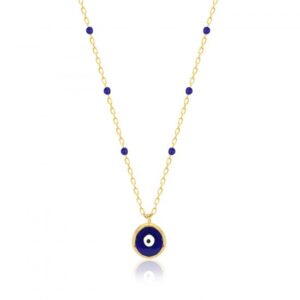 BLUE EYE NECKLACE GOLD