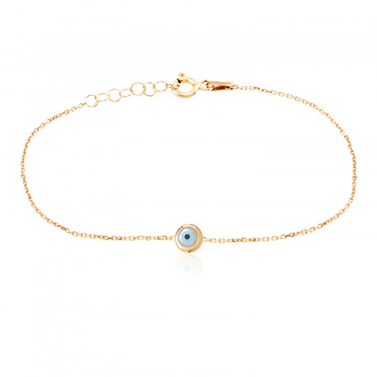 EVIL EYE BRACELET IN GOLD