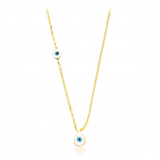 EYE DROP NECKLACE GOLD