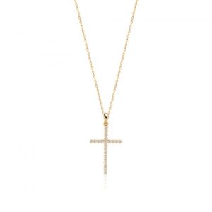 ZIRGON CROSS NECKLACE