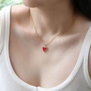 RED HEART NECKLACE