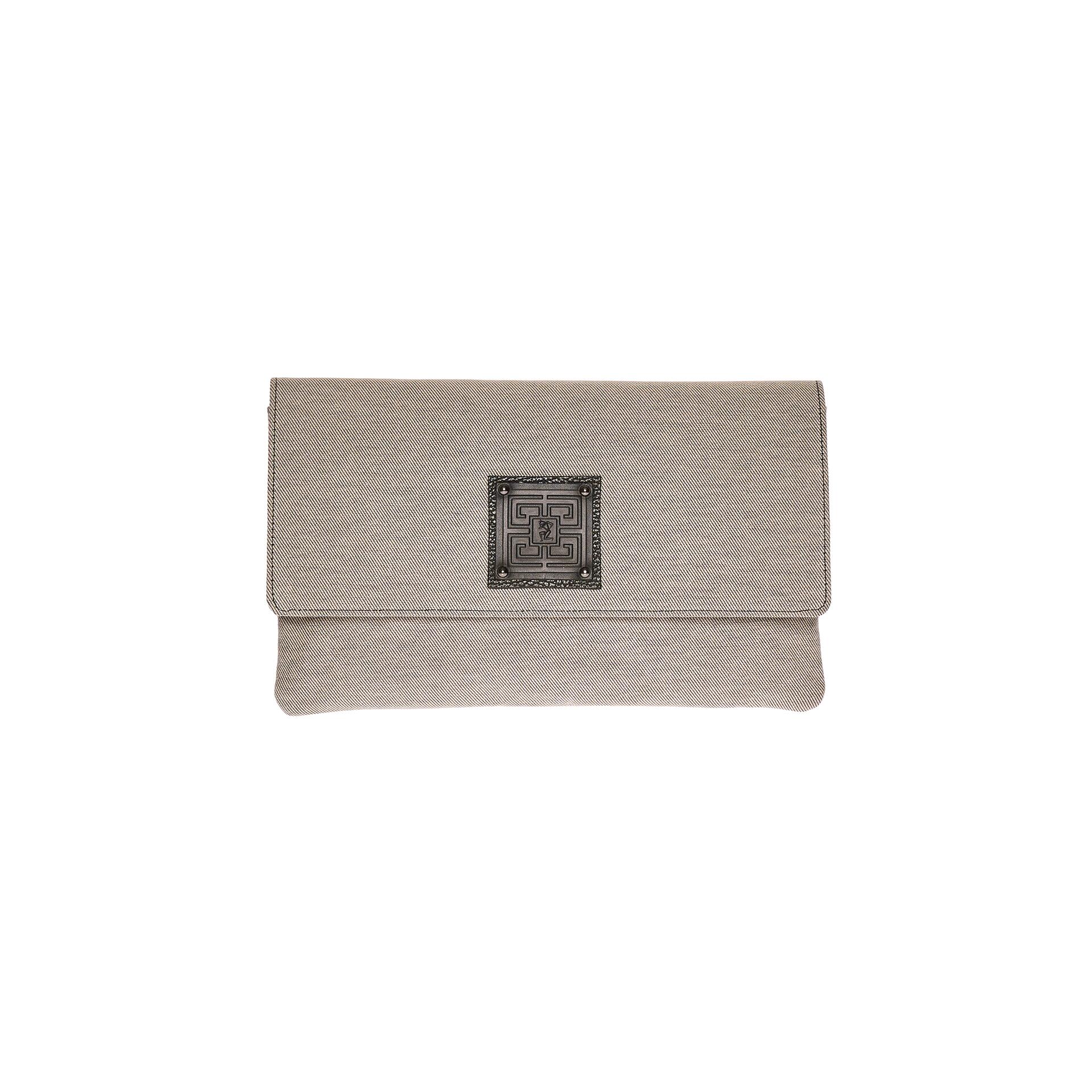 EPOS LARGE CLUTCH CAMVAS BEIGE