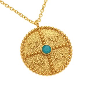 Sterling Silver Coin Necklace.